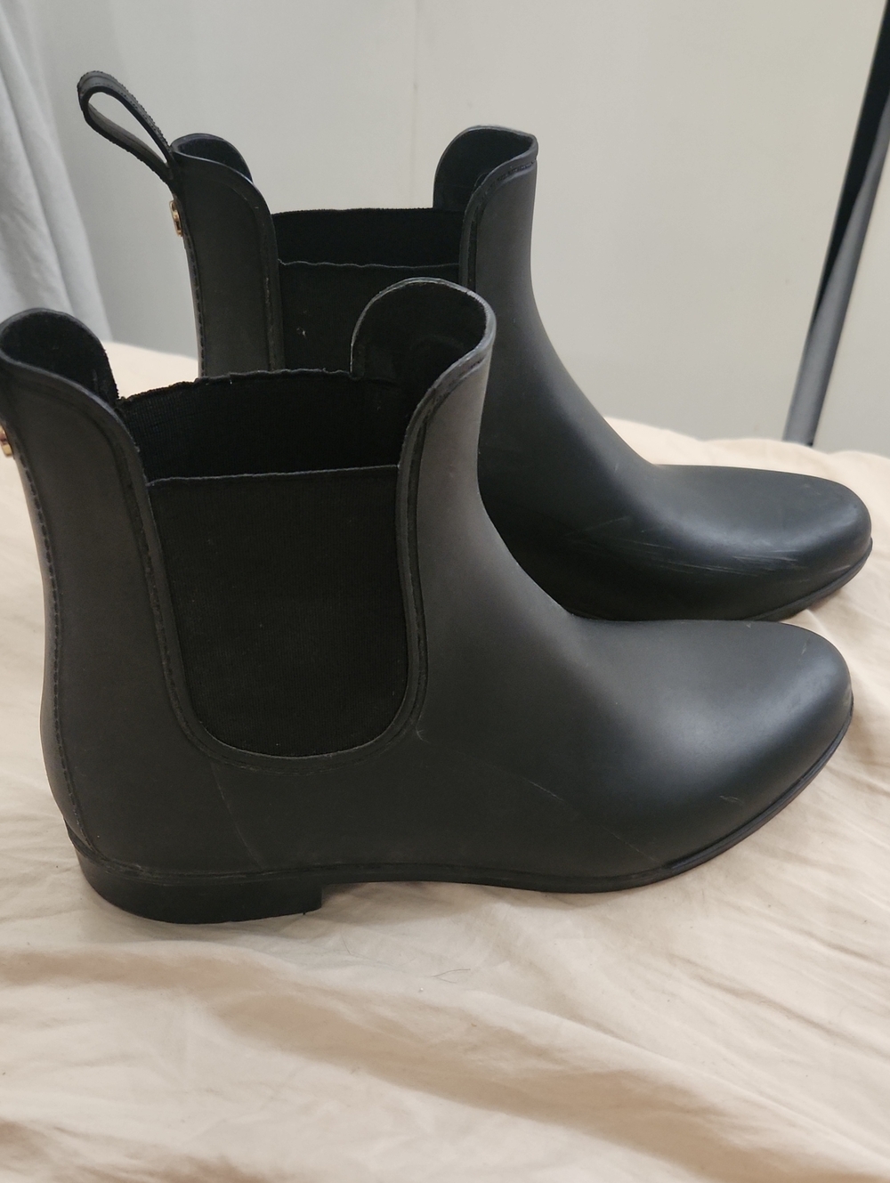 Sam Edelman Black Chelsea Rain Ankle Boots